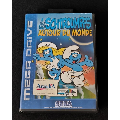 Les Schtroumpfs Autor Du Monde (Completo)(Manual deteriorado)PAL Sega Megadrive