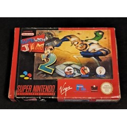 Earthworm Jim(Completo)(Caja deteriorada)pal nintendo super nintendo